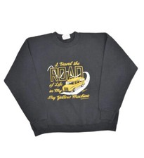 Vintage Bus Driver Sweatshirt Mens L Lee Heavyweight Made in USA Faded Crewneck
