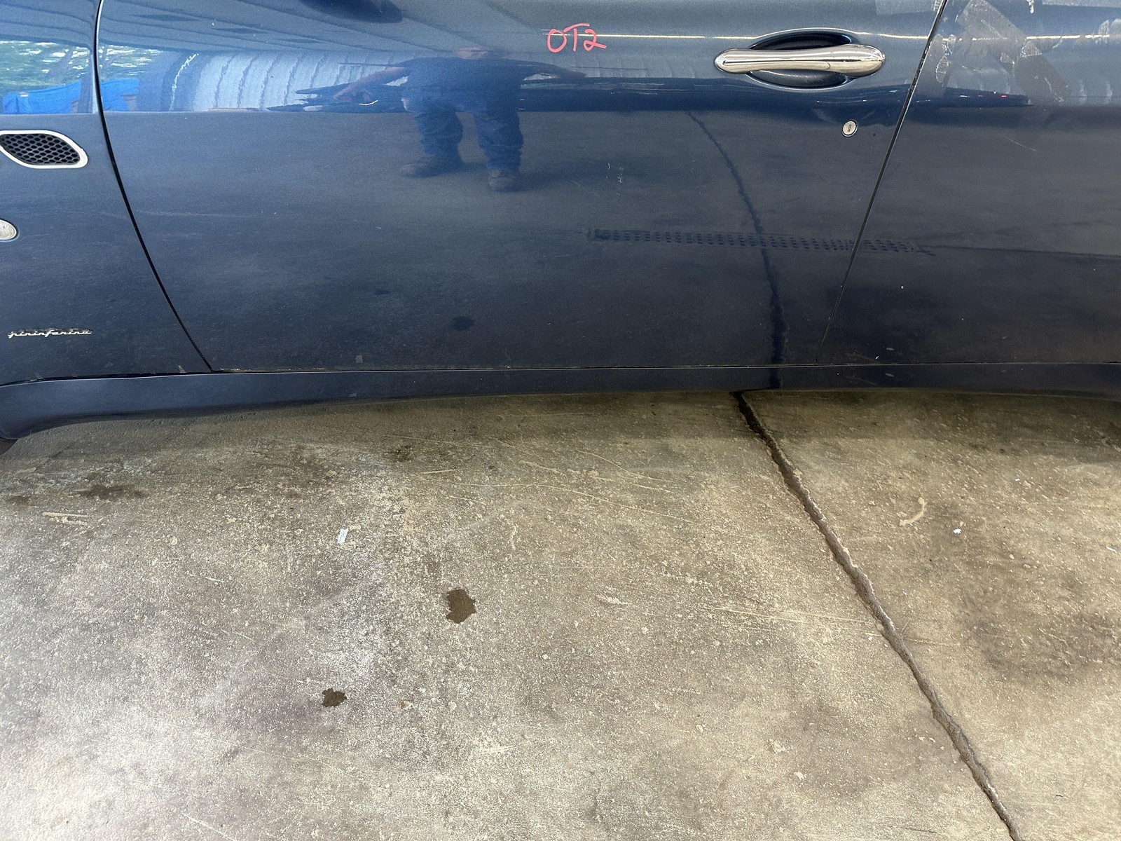 06 MASERATI QUATTROPORT DRIVER LEFT FRONT DOOR SHELL SEBRING BLUE 203852