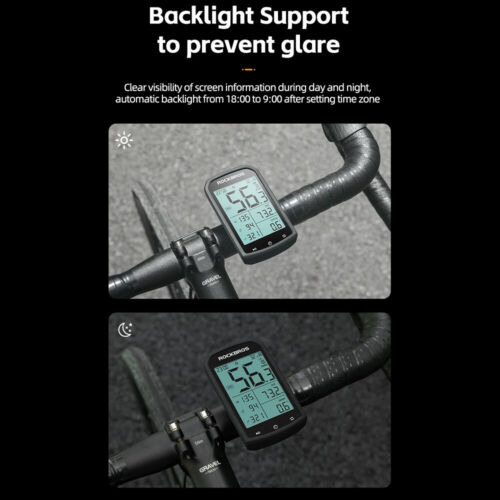 ROCKBROS Waterproof M1 GPS Bike Computer Bluetooth ANT+ Odometer Speedometer New - Picture 15 of 18
