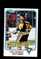 1981-82 Topps - #113E Paul Gardner Pittsburgh Penguins NM-MT