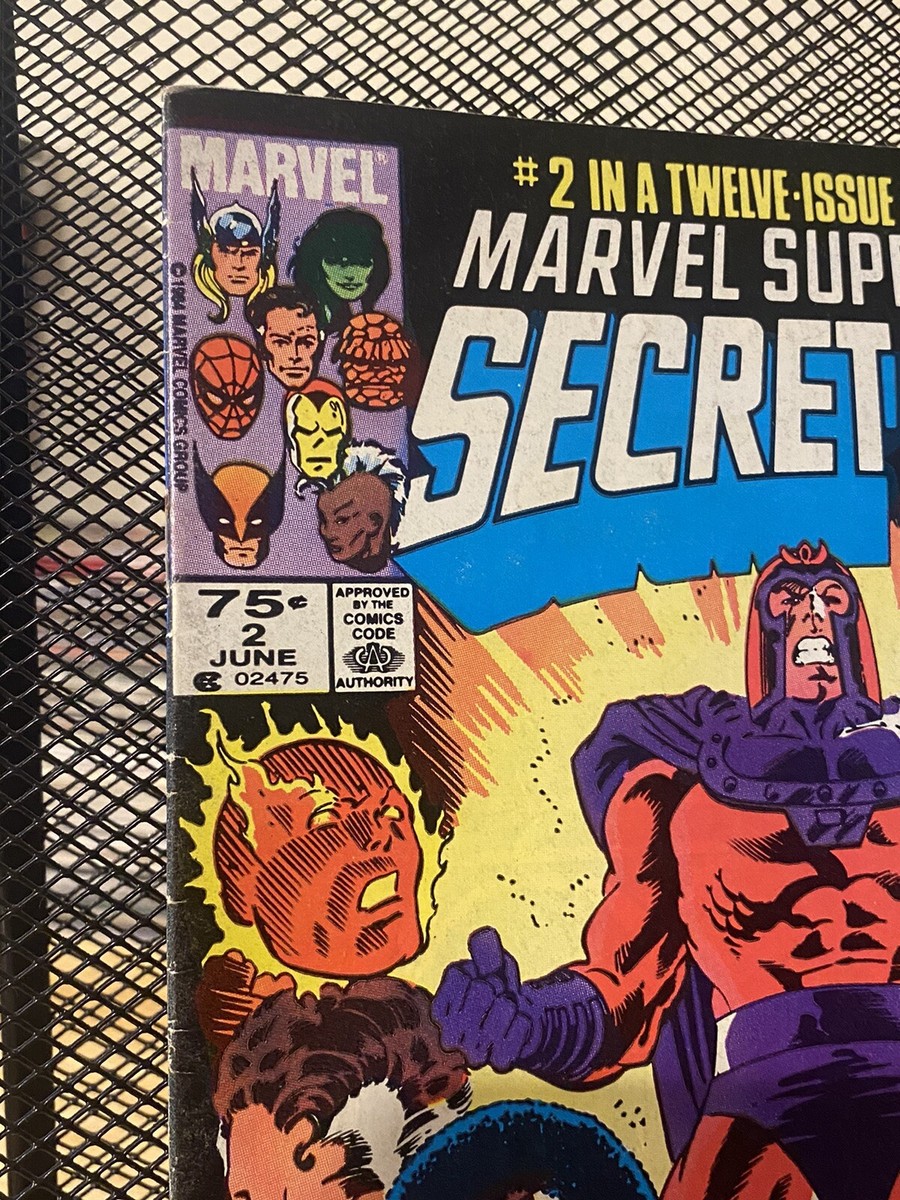 Secret Wars (1984) #2 Newsstand Magneto Cover Marvel Comics 1984