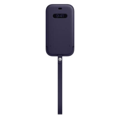 Original Apple iPhone 12/12 Pro Leder Hülle Case mit MagSafe - tiefviolett