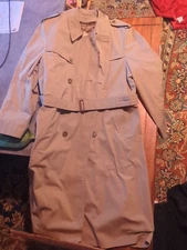 Hart Schaffner Marx Chicago New York 46L Trench Coat