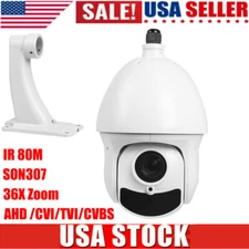 SONY307 36X Zoom 1080P AHD/TVI/CVI/CVBS 4 in 1 PTZ Speed Dome Camera US Stock
