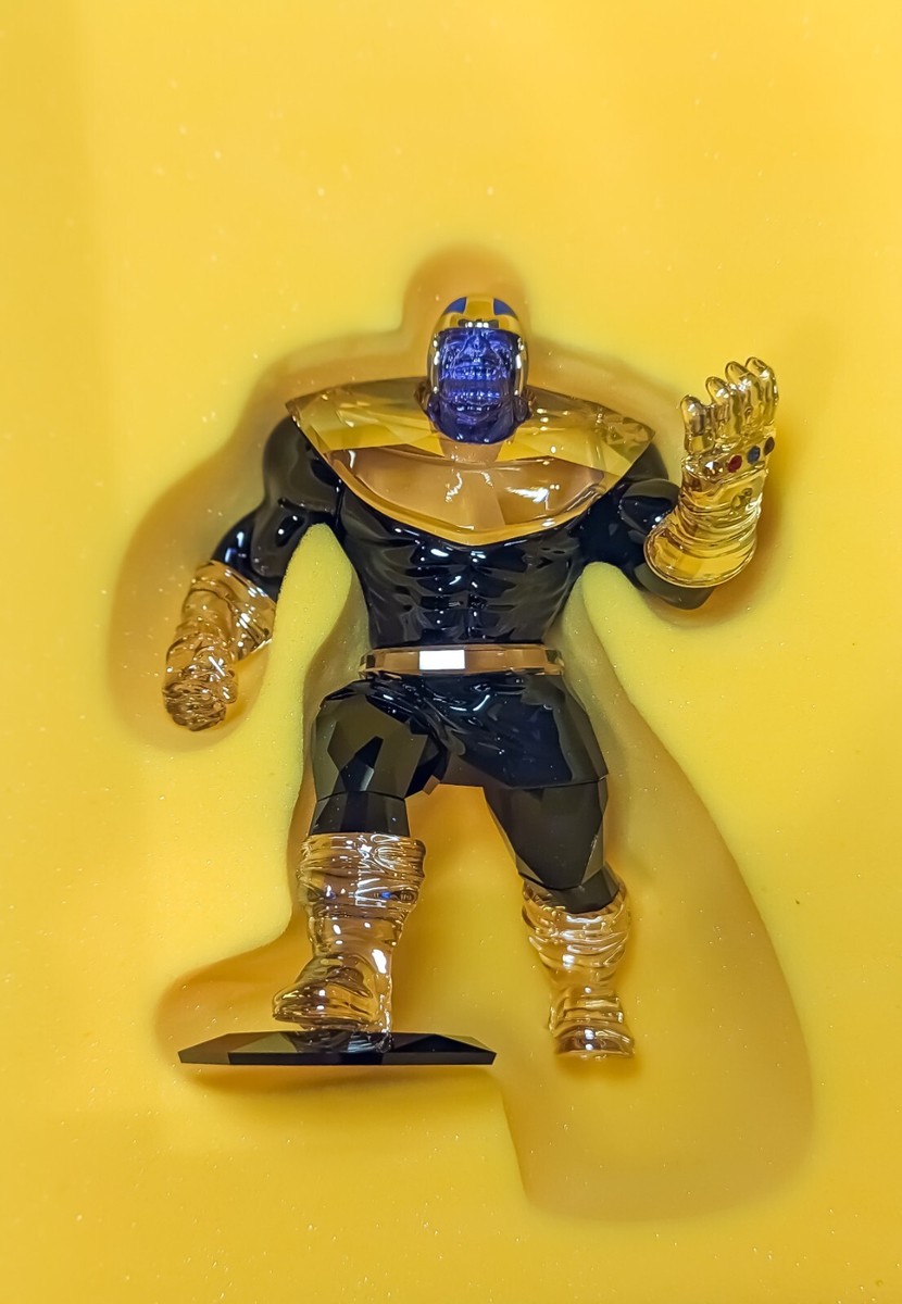 New 100% SWAROVSKI Brand Marvel Thanos Crystal Figurine Display in