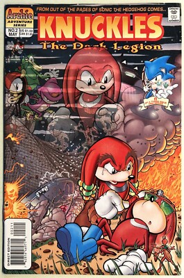 KNUCKLES The Echidna Comic Book #2 THE DARK LEGION 2 of 3 Bagged & Boarded VF
