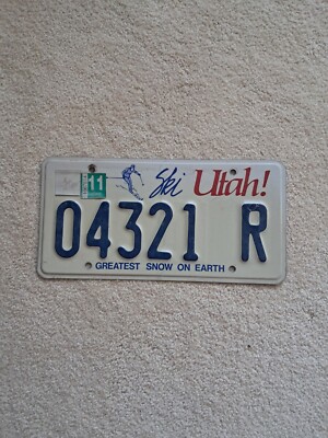 Ski Utah license plate