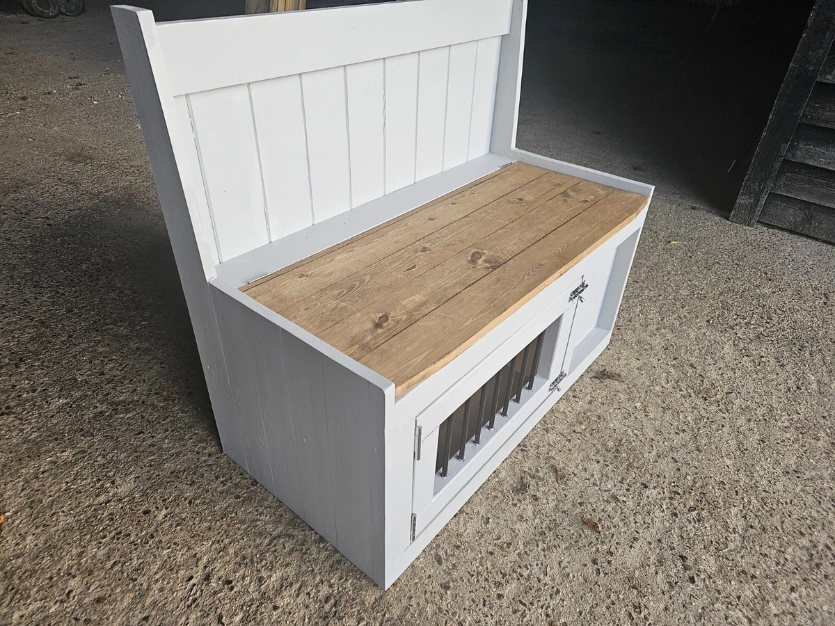 Dog crate furniture clearance bench