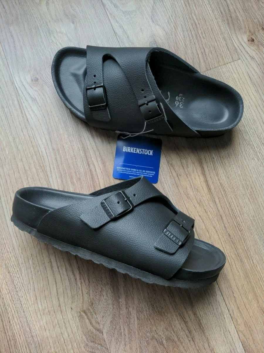 miljø guld MP Birkenstock Zurich Monterey Exquisite Leather Sandals Womens 5-5.5 EU 36  Black | eBay