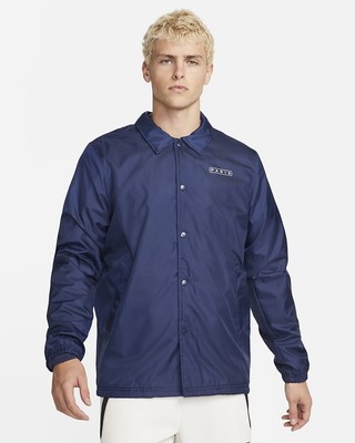 Nike x Paris Saint Germain Blue Woven Jacket Men's Size M DQ8980-410 New