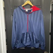 Nike Hoodie Sweatshirt Navy Blue Red Youth Size L 12/14
