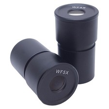 Lot of 2 AmScope WF5X Microscope Eyepiece 5x Magnification,  30.5mm Mount Tube