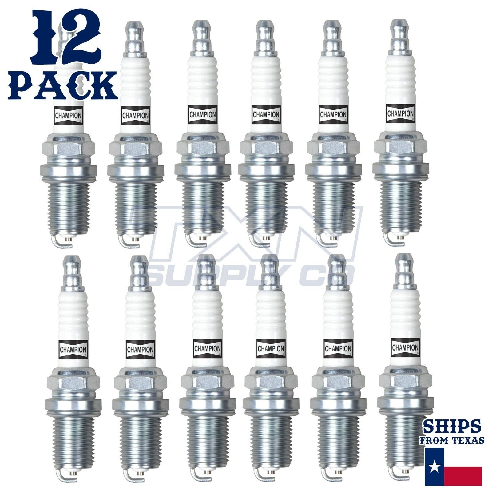 12 Pack Champion Platinum Spark Plugs for 2003 Bentley Continental 6.0L W12