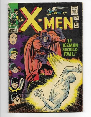 X-Men 18 1966 Marvel Comics VG+ 4.5 Magneto Angel Cyclops Marvel Girl Beast