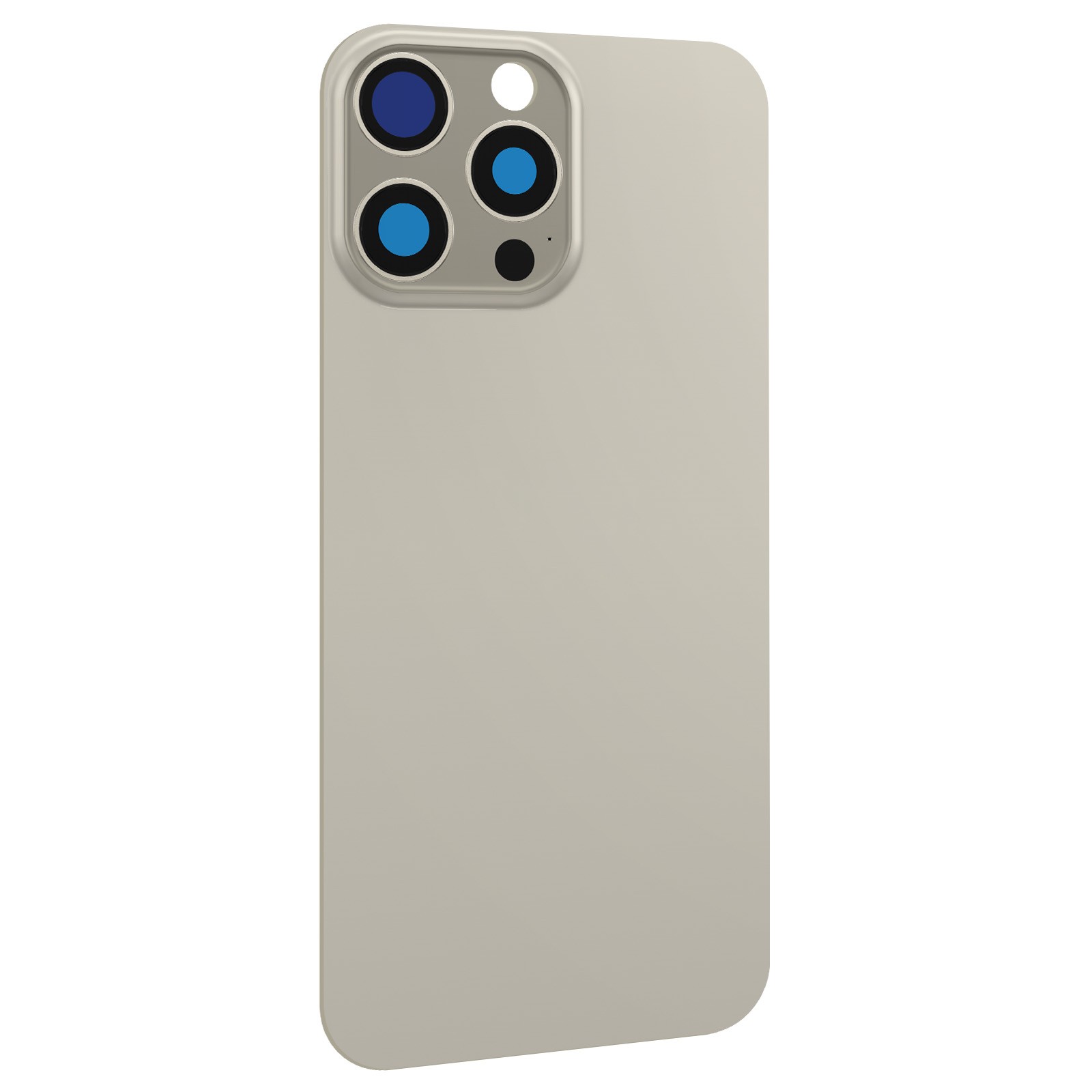 Cache batterie iPhone 16 Pro Max gris avec sticker de fixation intégré - 3