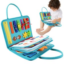 Montessori Toys Busy - Board Sensory Activity Developing Board For Motor Skills