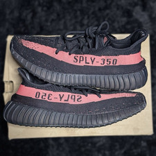 adidas Yeezy Boost 350 V2 Red Stripe Black/Re...