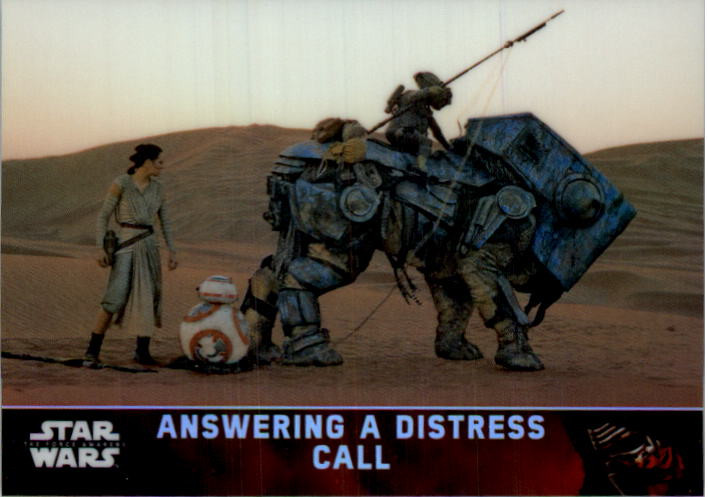 2016 Star Wars The Force Awakens Chrome Refractors Card #25 Distress Call