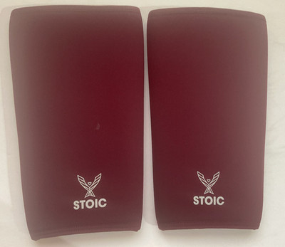 Stoic Knee Sleeves 7mm powerlifting, weightlifting (Maroon)