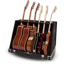 Road Runner RRGS6 6 Guitar Stand Case Black Tolex