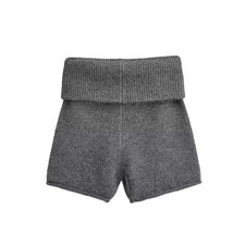 Damen Niedrige Taille Gestrickt Shorts Bodycon Slim Stretch Kurze Hosen Warm