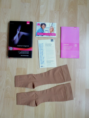 Mediven Elegance Kompressionsstrümpfe Gr II CCL 2 Spitze offen Clima Comfort NEU