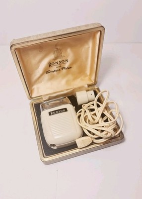 Vintage 50er Jahre Ronson Super Trim Elektrorasierer Herrenrasierer mit Original Etui