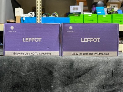 (2 )LEFFOT Android 14.0 TV Box 2026, 2GB RAM + 16GB ROM, 4K Ultra HD