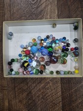 Vintage Marble Lot 90 With Marble Book Game Set