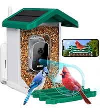 Smart Bird Feeder with Camera Solar Powered, AI Identify Bird Species 2.5K HD Au