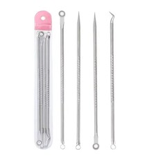 4x Blackhead Remover Tool Kit Spot Acne Pimple Comedone Extractor Popper Comedon