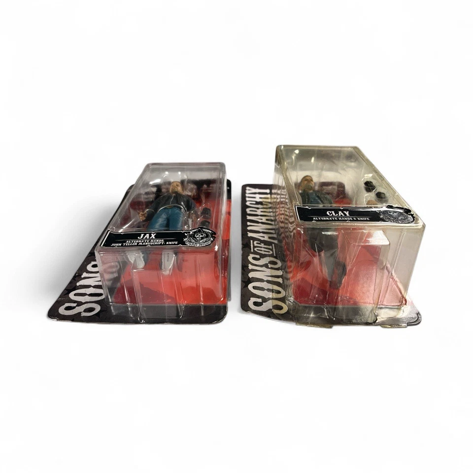 Lote de figuras Sons of Anarchy Jax And Clay Mezco - Nuevo sellado Foto 4 de 4