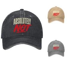Absolutely Not Distressed Baseball Cap Dad Hat Adjustable Cotton Cap