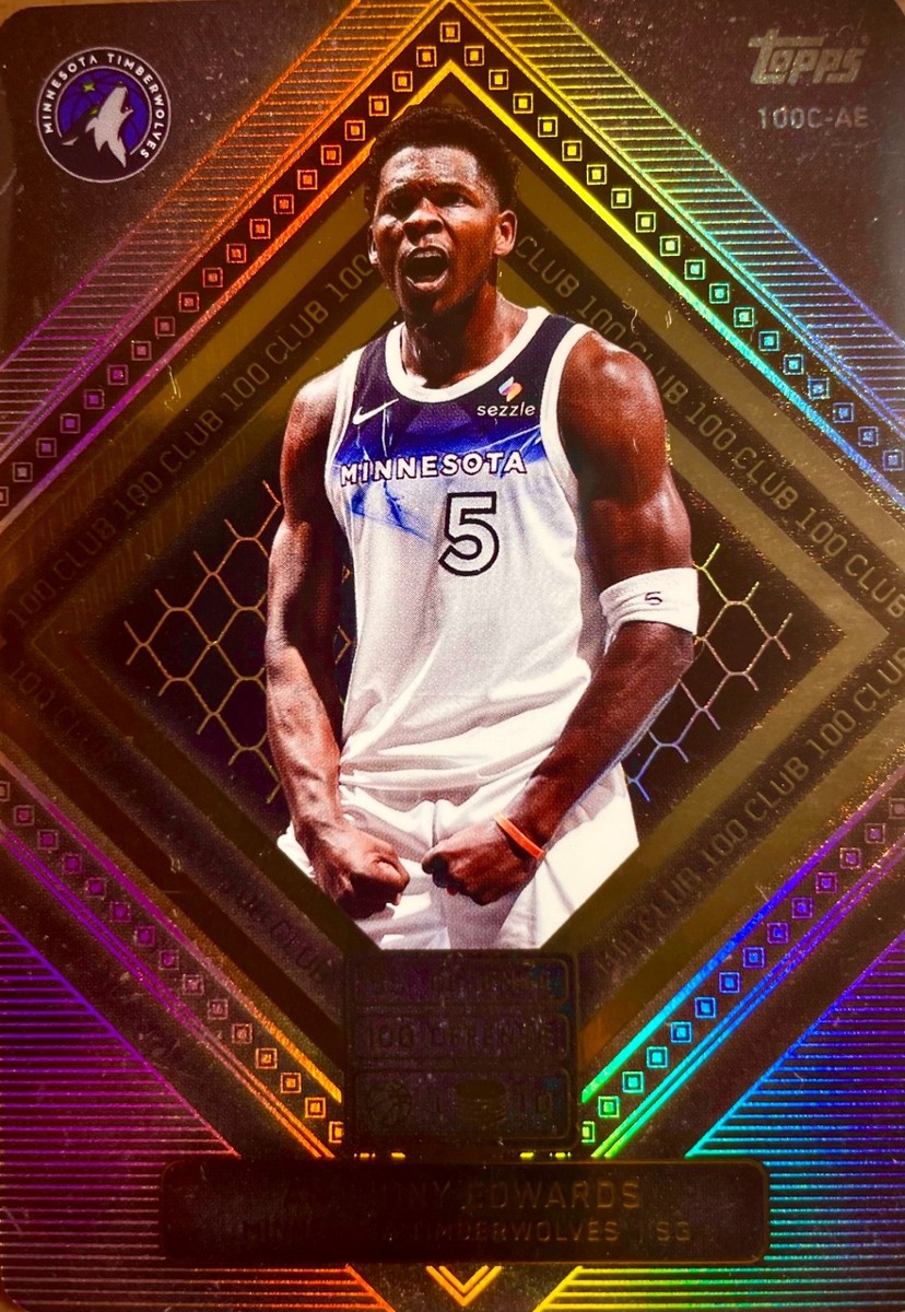 ANTHONY EDWARDS 100 CLUB - 2025 TOPPS CHINA MATCH ATTAX 100C-AE | eBay
