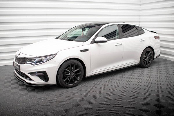 Seitenschweller Ansatz FüR Kia Optima Mk4Facelift Schweller Seitenansatz Schwarz-image