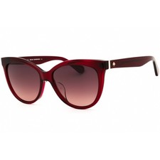 Kate Spade Women's Sunglasses Dark Red Acetate Cat Eye Frame DAESHA/F/S 0C9A 3X