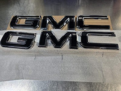 Black Front And Rear Emblems GMC Sierra Yukon 2019-2026