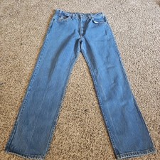 Levi's 40509-0214 Orange Tab Straight Leg Blue Denim Jeans Mens Size 34x30 Vtg