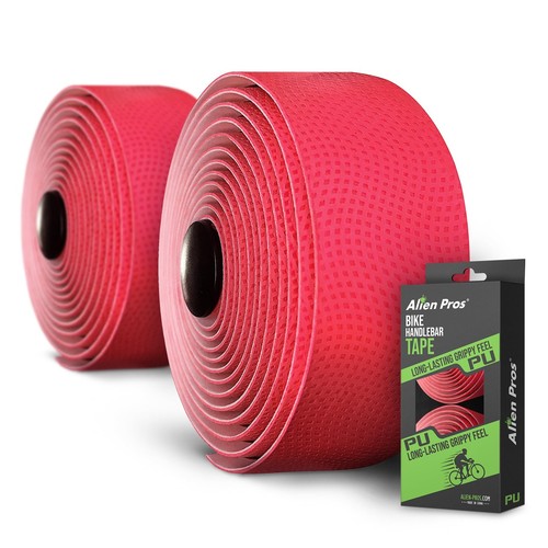 Bike Handlebar Tape PU (Set of 2) Red - Enhance Your Bike Grip with These Bic...