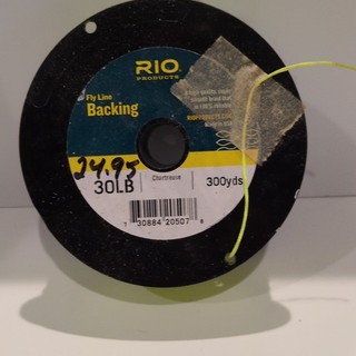 RIO Products Fly Line Backing Dacron 30 lb 300 yds Chartreuse Low Memory