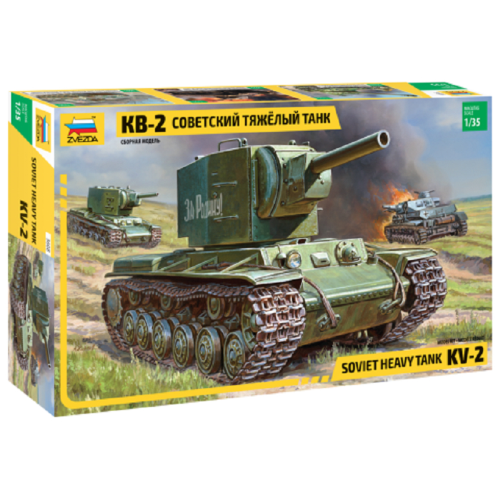 Soviet Heavy Tank KV-2 Kit 1:35 Zvezda Kit Mezzi Militari -D- Neues Modell-image