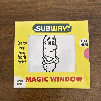 Subway Magic Window Toy Help Petey Pickle Find His Family 1991