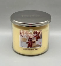 Goose Creek GINGERBREAD MEN Candle 3 Wick Glass Jar Metal Lid NEW  14.5 oz