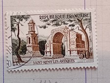 BW485 oblitéré charnière circa 1957 YT 1130 SAINT REMY LES ANTIQUES
