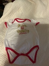 Girls Birthday 1st Snap T Shirt New W Tags