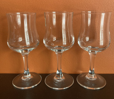 3 Luminarc France Cordial Glass 2 oz Tulip-Shaped Liqueur Aperitif 4.5in Replace