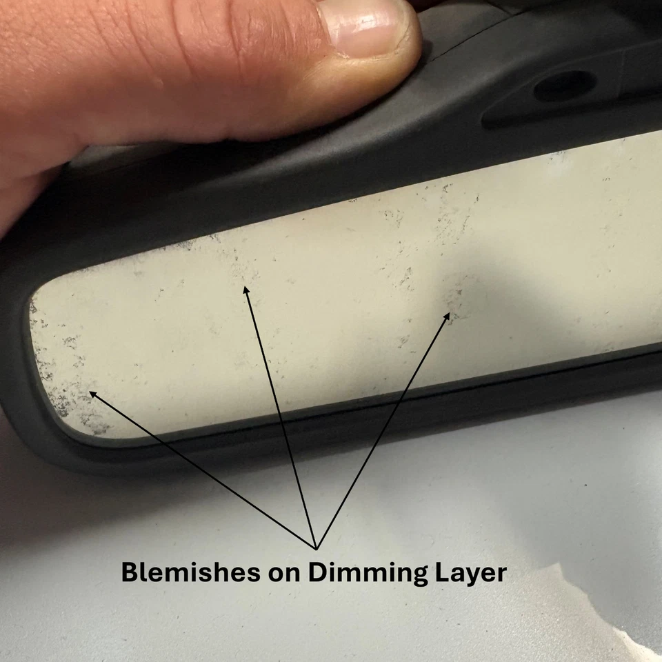 Volvo Rear View Mirror Auto Dimming Compass OEM 31111832 XC90 S60 V70 XC70 - DMG — 第 3/4 张图片