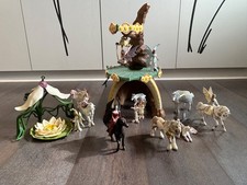 Schleich Bayala Baumhaus Elfenhaus Sommergrün, Pavillon, Seerose u viele Figuren