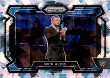 2024 Panini Prizm WWE #35 Nick Aldis Ice Prizms Dallas Wings