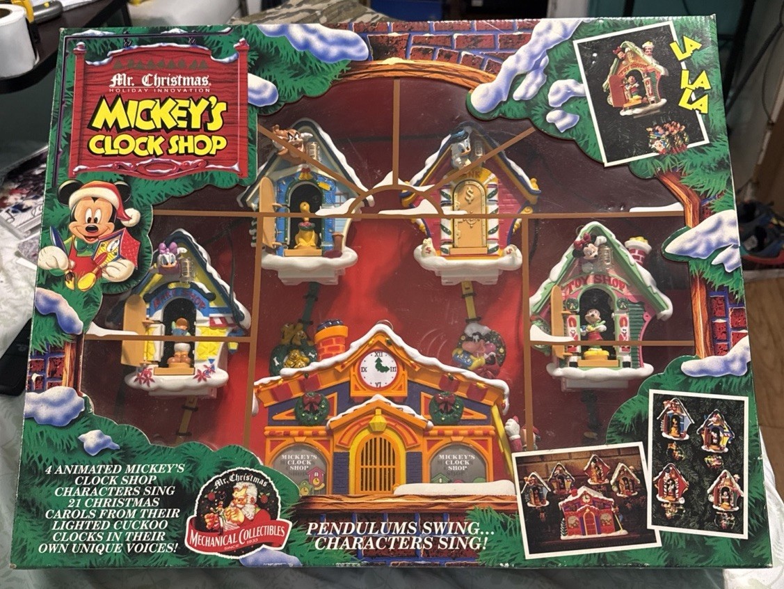 レア！！クリスマス ミッキーズ クロックショップ　21曲 1993 ディズニー Mr. Christmas 1993 Mickey's Clock Shop for sale online | eBay